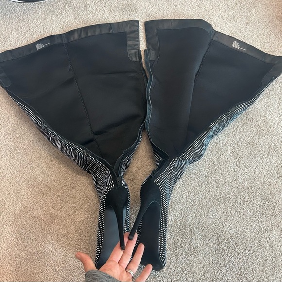 Shoe Dazzle ERIKA JAYNE COLLECTION Charmed Over The Knee Boot Sz 10 - Picture 6 of 14